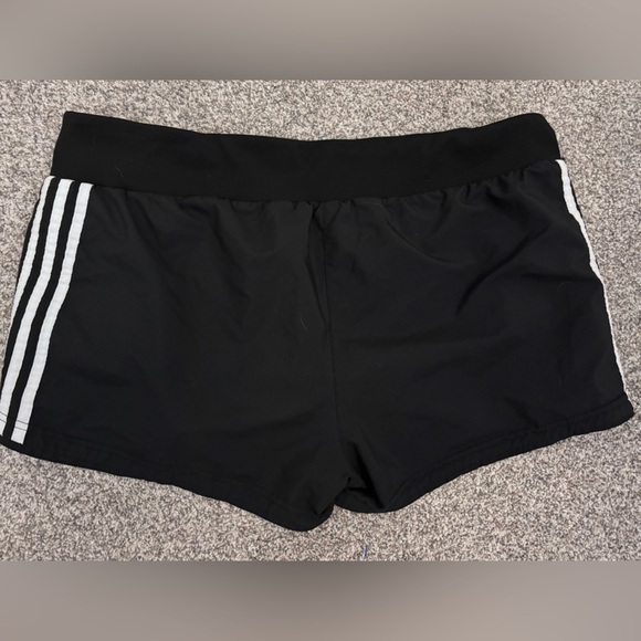 adidas Black and White Women's Athletic Shorts - Picture 1 of 3